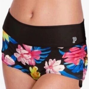 Swim to Gym Victoria’s Secret Pink Ultimate tropical floral print shorts NWOT